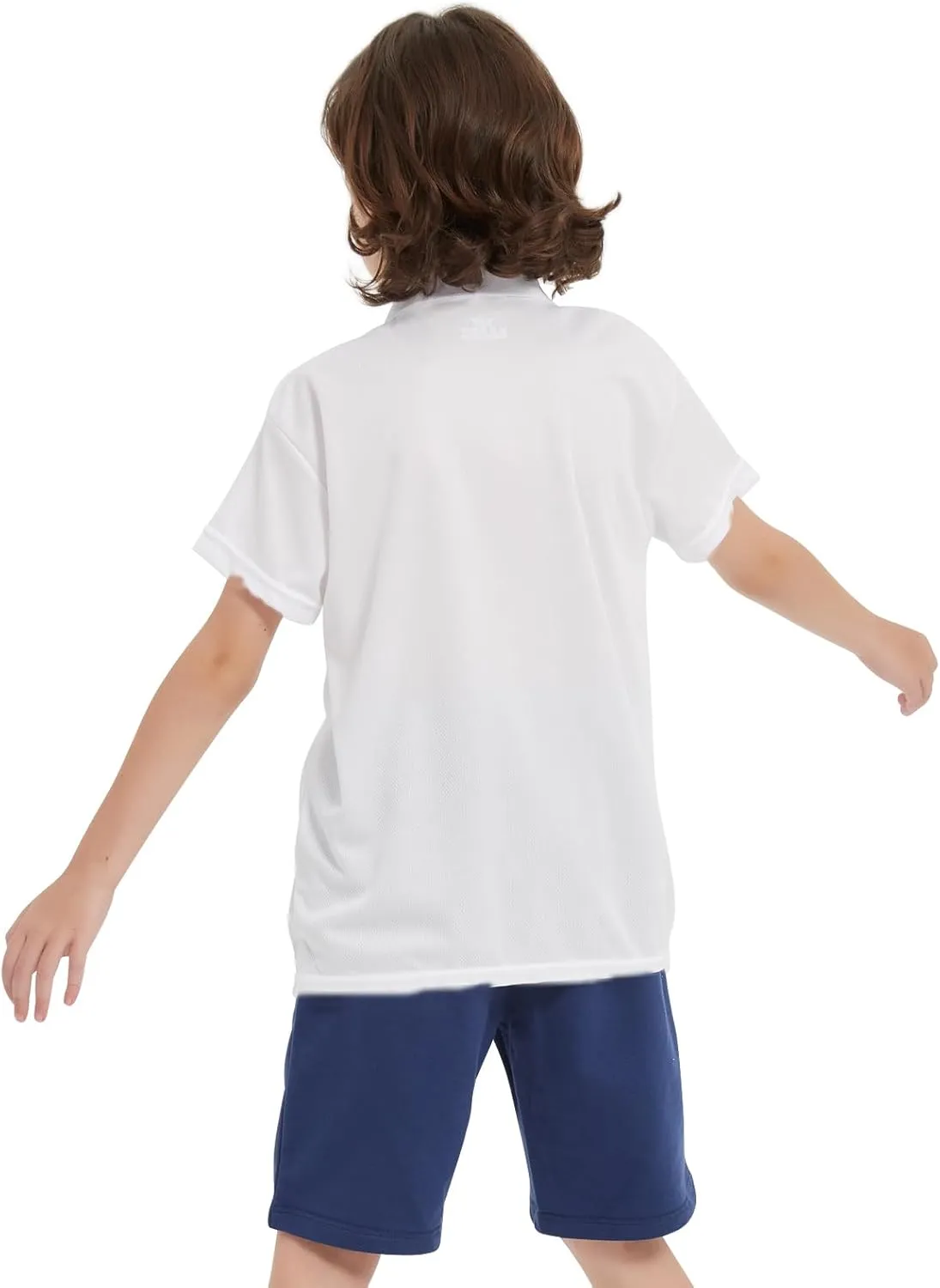 4 Pack Boys Youth Kids Polo Shirt Mesh Athletic Quick Dry Short Sleeve Golf Shirt Moisture Wicking Active Tops(Age 5-16)