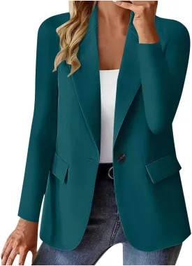 Blazers for Women 2025 Trendy Business Casual Jackets Open Front Cardigan Work Suit Summer Fashion Blazers
