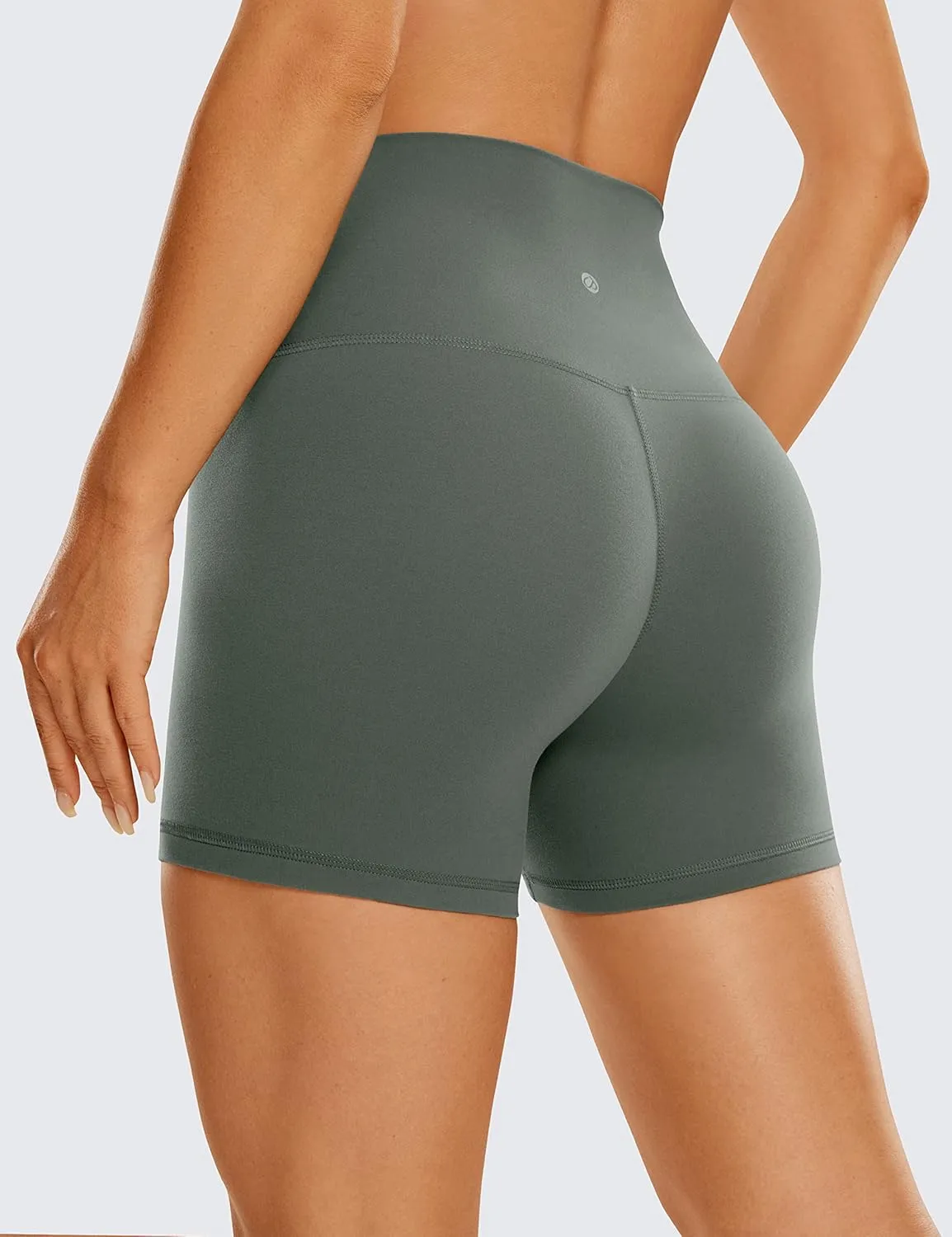 CRZ YOGA Womens Butterluxe Biker Shorts 4'' - High Waisted Booty Workout Volleyball Yoga Spandex
