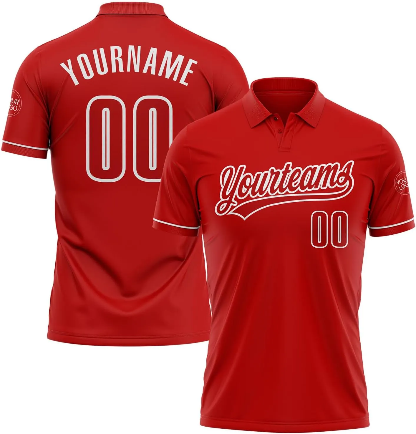 Custom Polo Shirts Personalized Bowling Golf Tennis Jerseys for Women Men Youth, Design Sports Team Uniform Printed