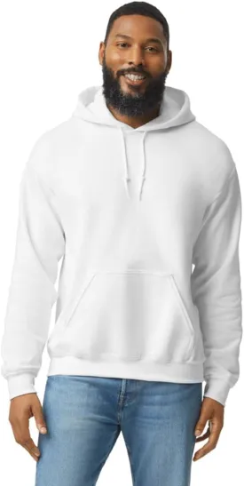 Gildan Men's Heavy Blend Drawcord Hooded Sweatshirt, Safety Pink