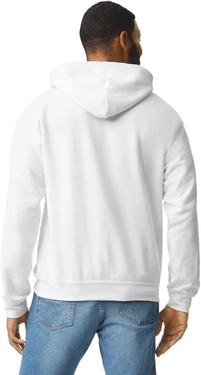Gildan Men's Heavy Blend Drawcord Hooded Sweatshirt, Safety Pink