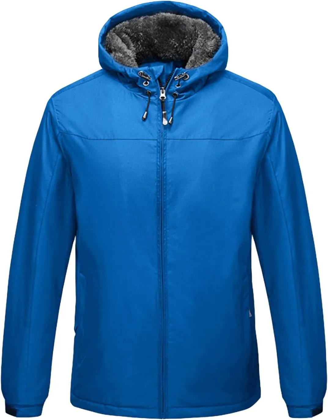 JEShifangjiusu Men's Lightweight Sportswear Jacket Casual Full Zip Windbreaker Jackets Warm Winter Padded Coats Bomber Jacket, Blue 1, Medium