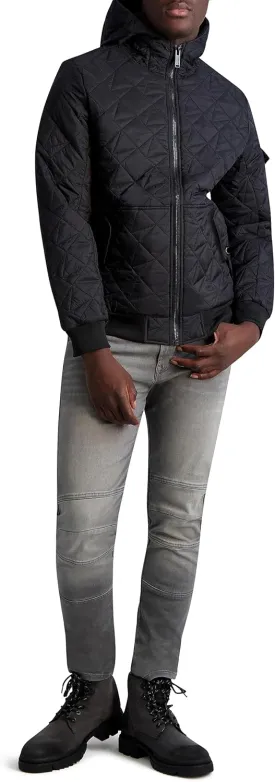 KARL LAGERFELD Men's Bomber Satin Jacket