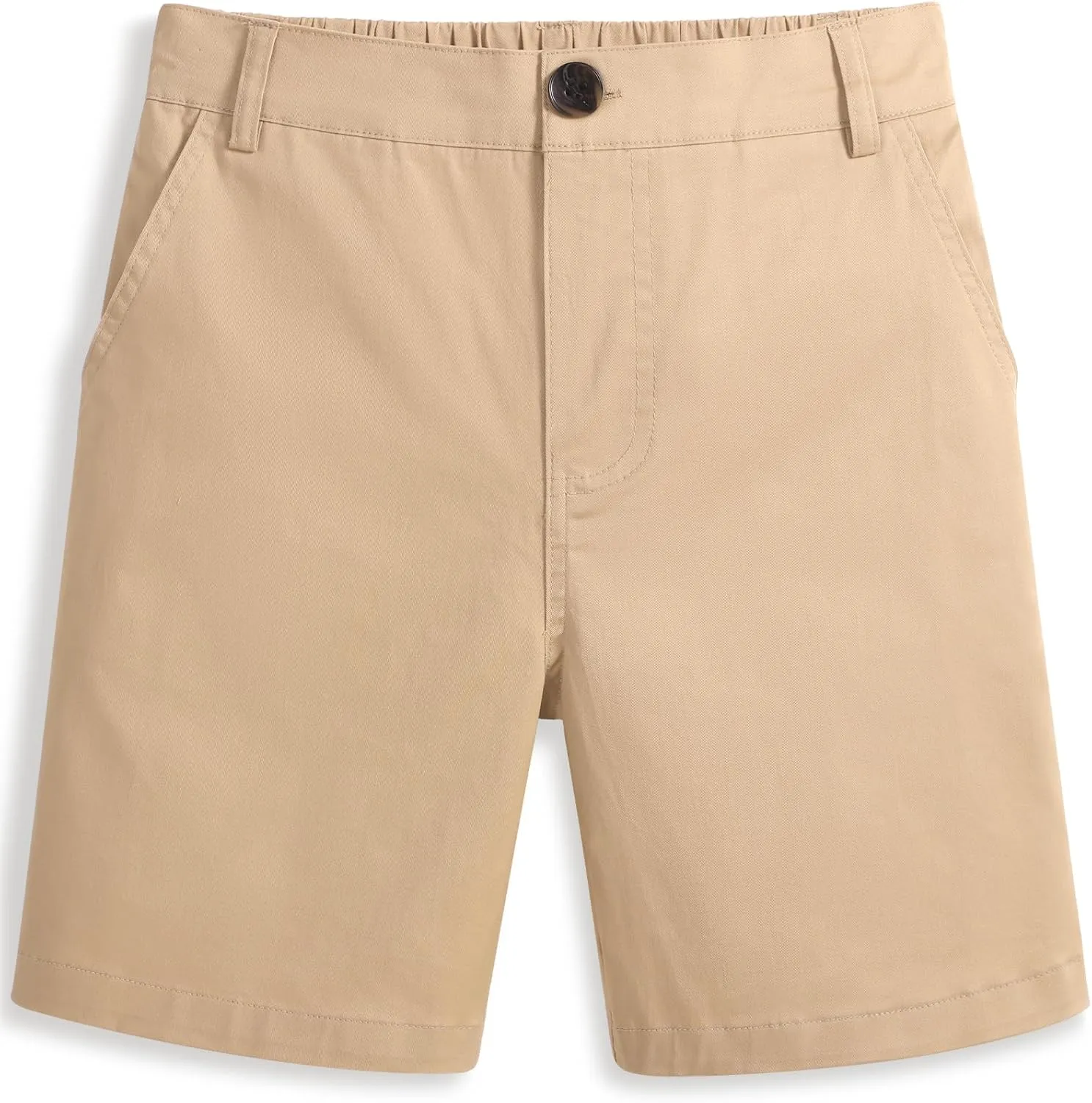 KEREDA Boys School Uniform Golf Shorts Pull On Preppy Shorts Kids Clothes with Pockets