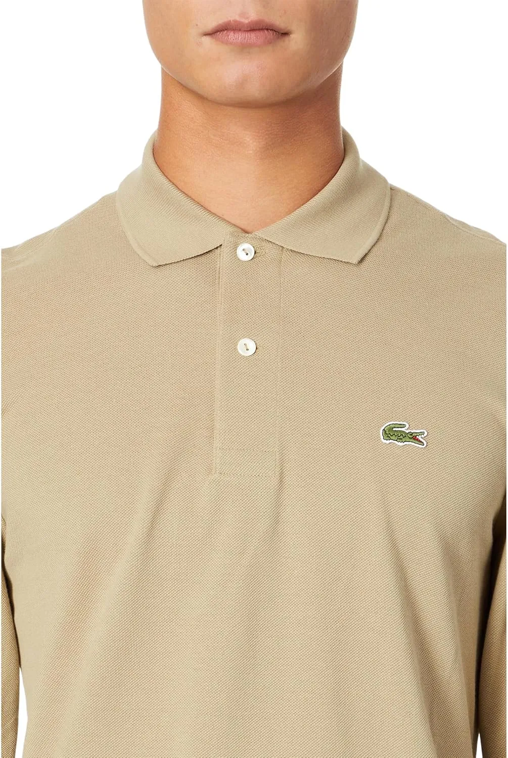 Lacoste Mens Classic Long Sleeve Pique Polo Shirt