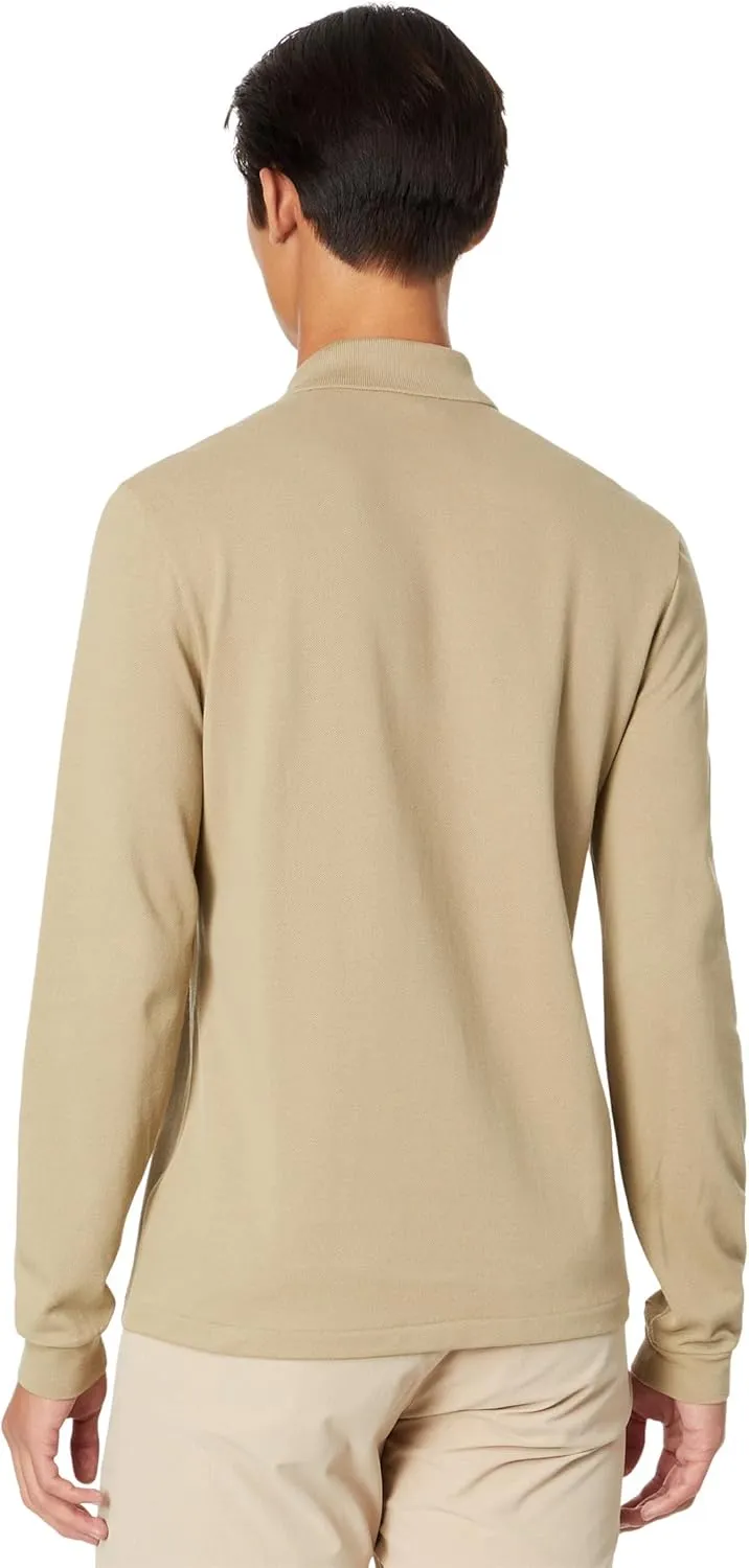 Lacoste Mens Classic Long Sleeve Pique Polo Shirt
