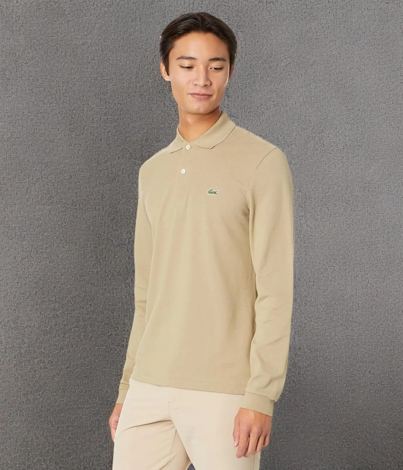 Lacoste Mens Classic Long Sleeve Pique Polo Shirt