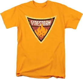 Popfunk Classic Batman: The Brave and The Bold Firestorm Shield T Shirt & Stickers