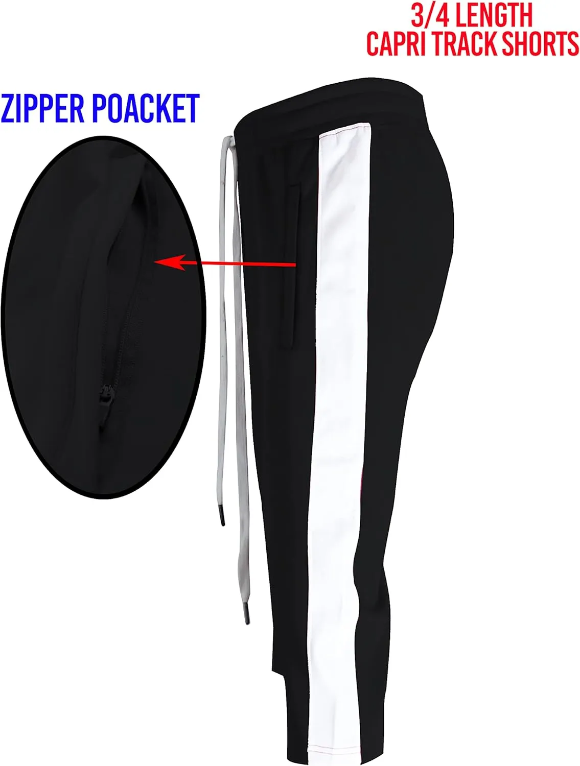 SCREENSHOT Men Athletic Sportswear Gym Fitness Active Workout Track Shorts