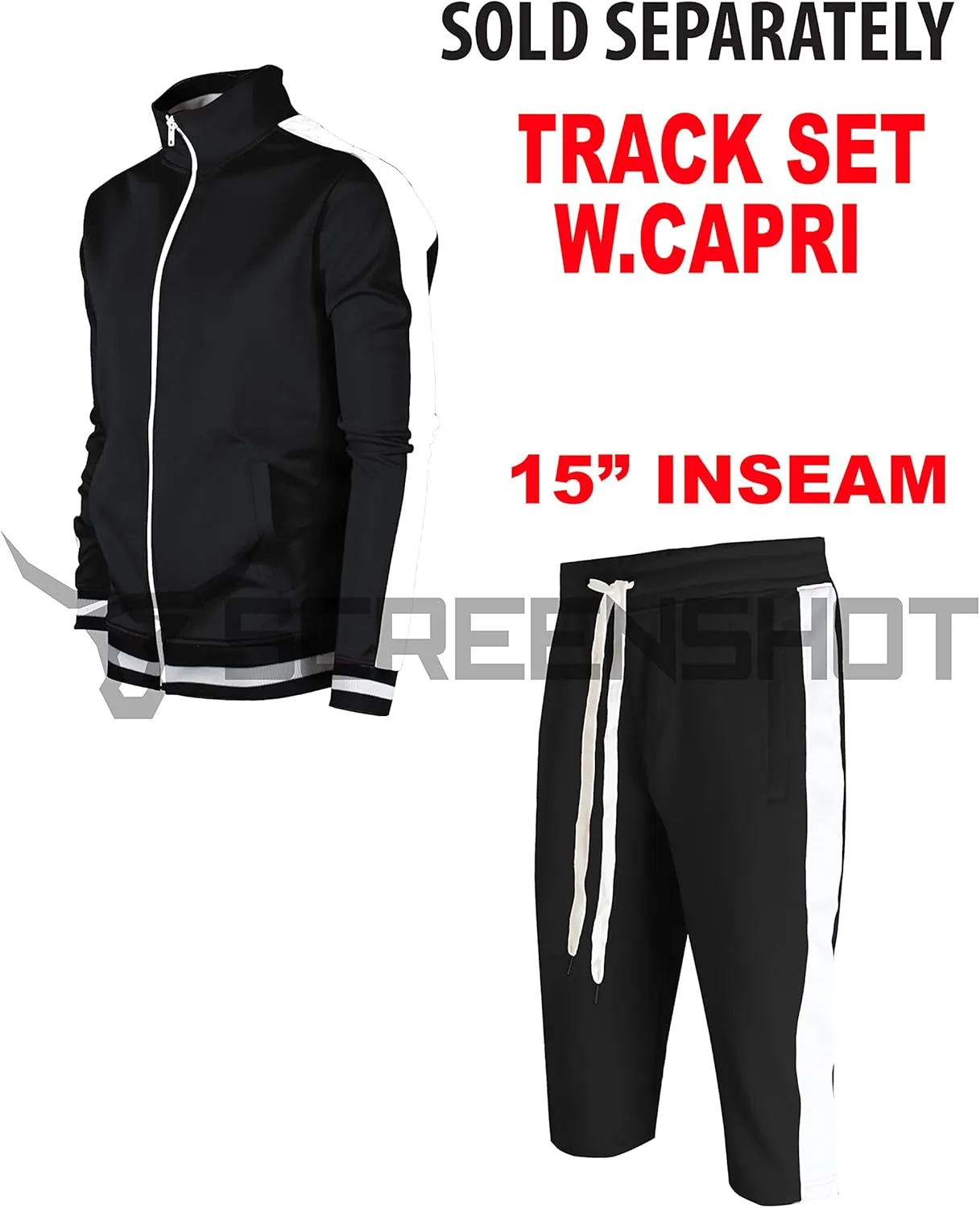 SCREENSHOT Men Athletic Sportswear Gym Fitness Active Workout Track Shorts