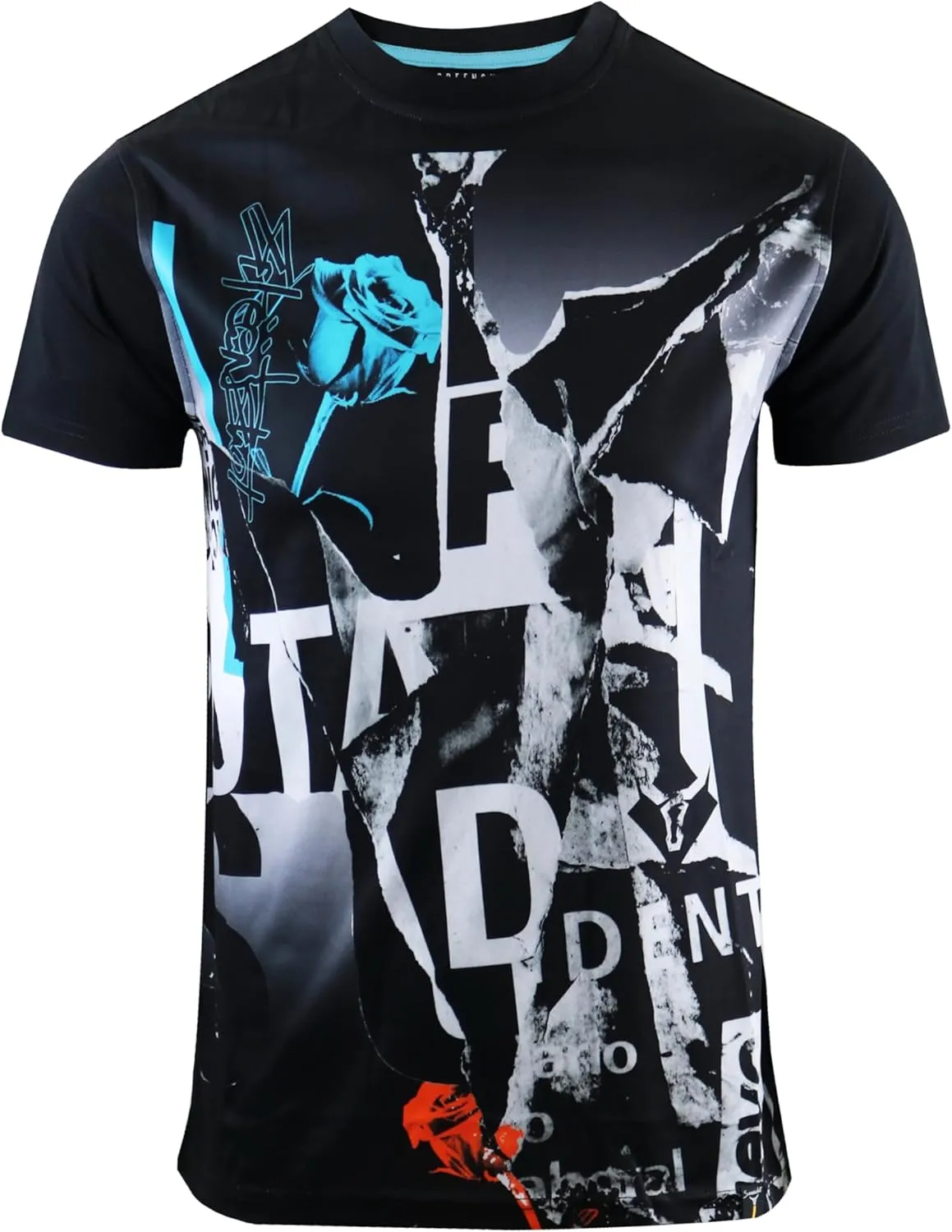 SCREENSHOT Mens Hipster Hip-Hop Urban Modern Tees - NYC Street Fashion Streetwear Stylish Longline Print T-Shirt