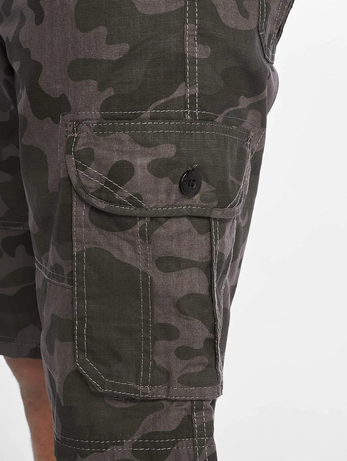 Southpole Men's Ripstop Belted Cargo Shorts