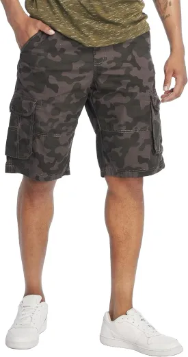 Southpole Men's Ripstop Belted Cargo Shorts