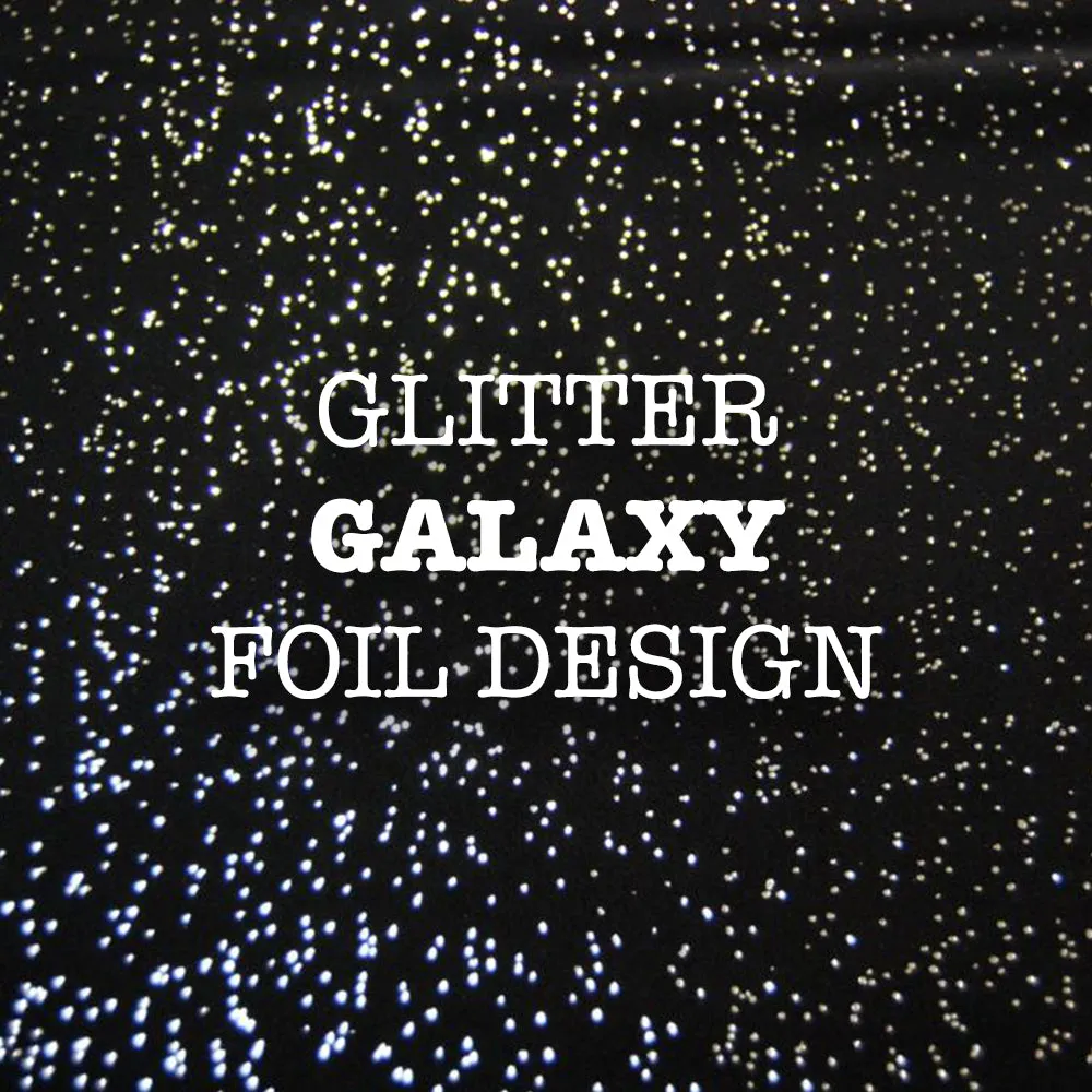 Spandex Printed Glitter Teal
