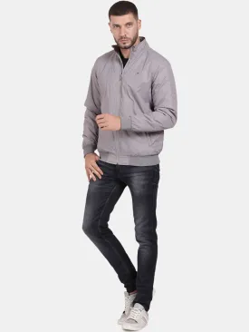 t-base Mock Collar Long Sleeves Windcheater Bomber Jacket